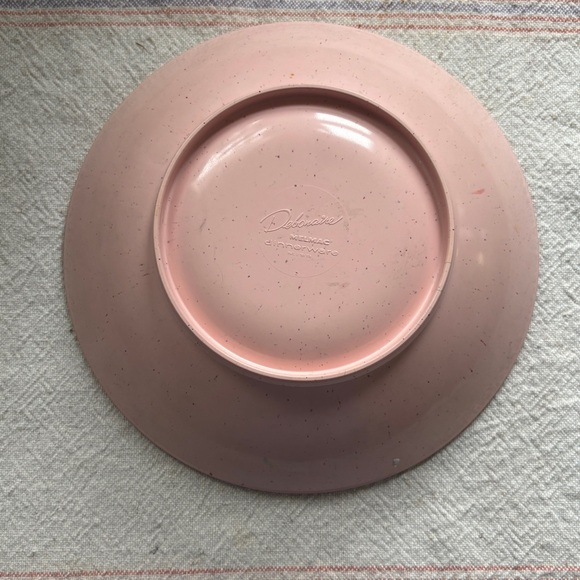Vintage Melmac Blush Pink Serving  Bowl / Melamine / Plastic - Picture 2 of 2